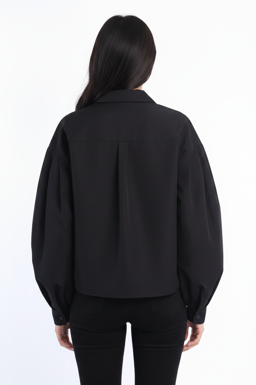 Camicia Donna a Maniche Larghe Elegante Disponibile in 3 Colori