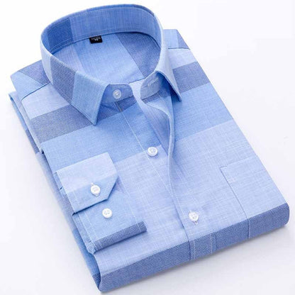 Camicia Casual da Uomo a Maniche Lunghe in Cotone – Comfort e Stile per Ogni Occasione