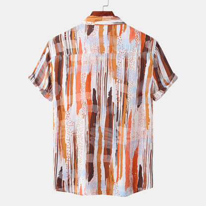 Camicia Casual Estiva Uomo a Righe – Camicia Leggera Manica Lunga