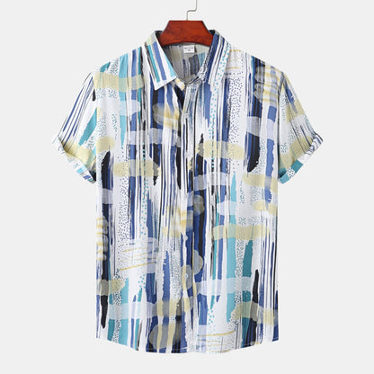 Camicia Casual Estiva Uomo a Righe – Camicia Leggera Manica Lunga