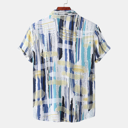 Camicia Casual Estiva Uomo a Righe – Camicia Leggera Manica Lunga