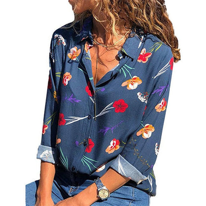 Camicetta Donna Elegante Chiffon Manica Lunga | Blusa Ufficio Casual Chic