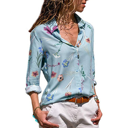 Camicetta Donna Elegante Chiffon Manica Lunga | Blusa Ufficio Casual Chic