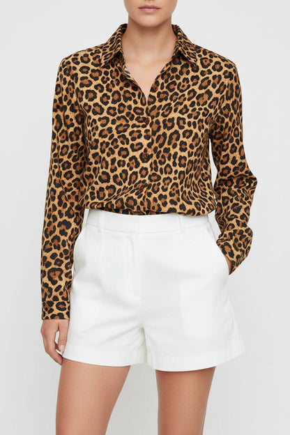 Camicia Donna Elegante Manica Lunga per Ufficio e Look Formale