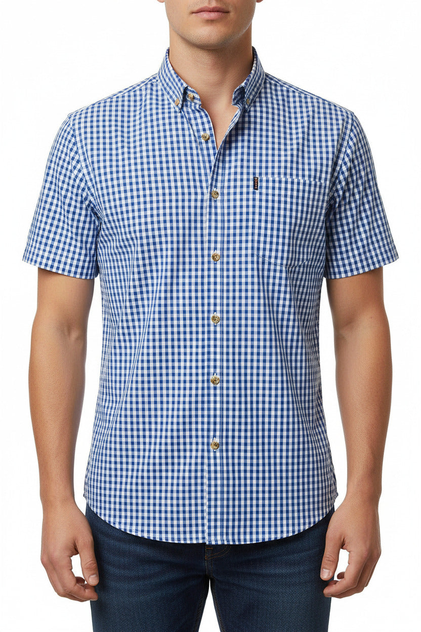 Camicia Uomo Slim Fit a Quadretti in cotone