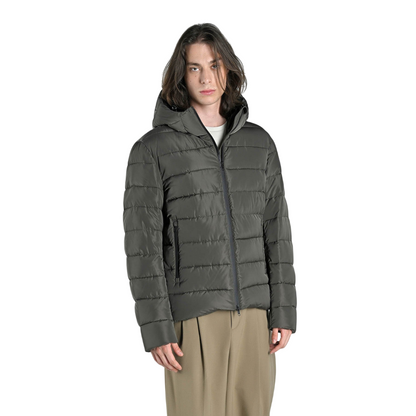 Canadian giubbotto trapuntato impermeabile da uomo con cappuccio Brochet CN.G224080/OLNI verde oliva