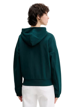 Felpa Adidas Essentials Donna con Cerniera e Cappuccio JW7876 - Verde