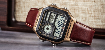 Casio AE-1200WHL-5A – Orologio Digitale Uomo Vintage con Cinturino in Pelle