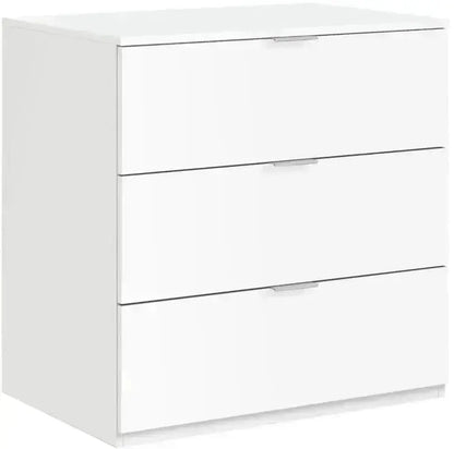 Kommode mit 3 Schubladen, weiß 77x38x80h