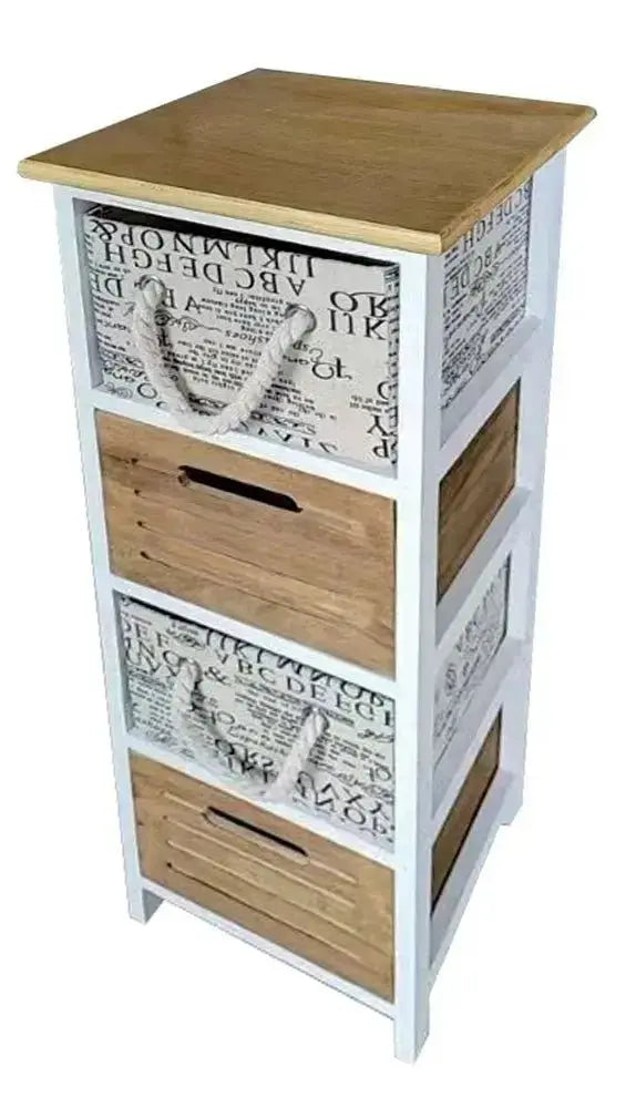 Cassettiera 4 cassetti 30x30x82h