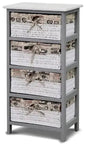 4-drawer chest 38x26x76h