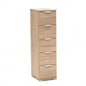 5-Drawer Chest Natural - Dimensions: 45 x 38 x 85h cm