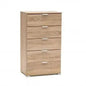 5-Drawer Chest Natural - Dimensions: cm 60 x 38 x 103 h