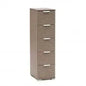 5-Drawer Chest Grey Oak - Dimensions: 27 x 38 x 103h cm