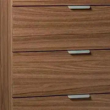 Kommode mit 5 Schubladen, Nussbaumfarben gebeizt – Maße: 60 x 38 x 103 cm (H)