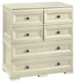 6-drawer chest of drawers 4+2 Tontarelli 79x43x85.5 Angora