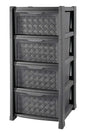 Arianna 4-drawer chest graphite