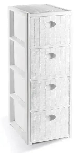 Cassettiera con 4 cassetti 30x40x80 disponibile in tre colori.