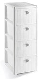 Chest of 4 drawers 30x40x80 available in three colors.