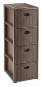 Chest of 4 drawers 30x40x80 available in three colors.