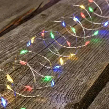 Lichterkette 120 Micro-LEDs, mehrfarbig, 11,9 m