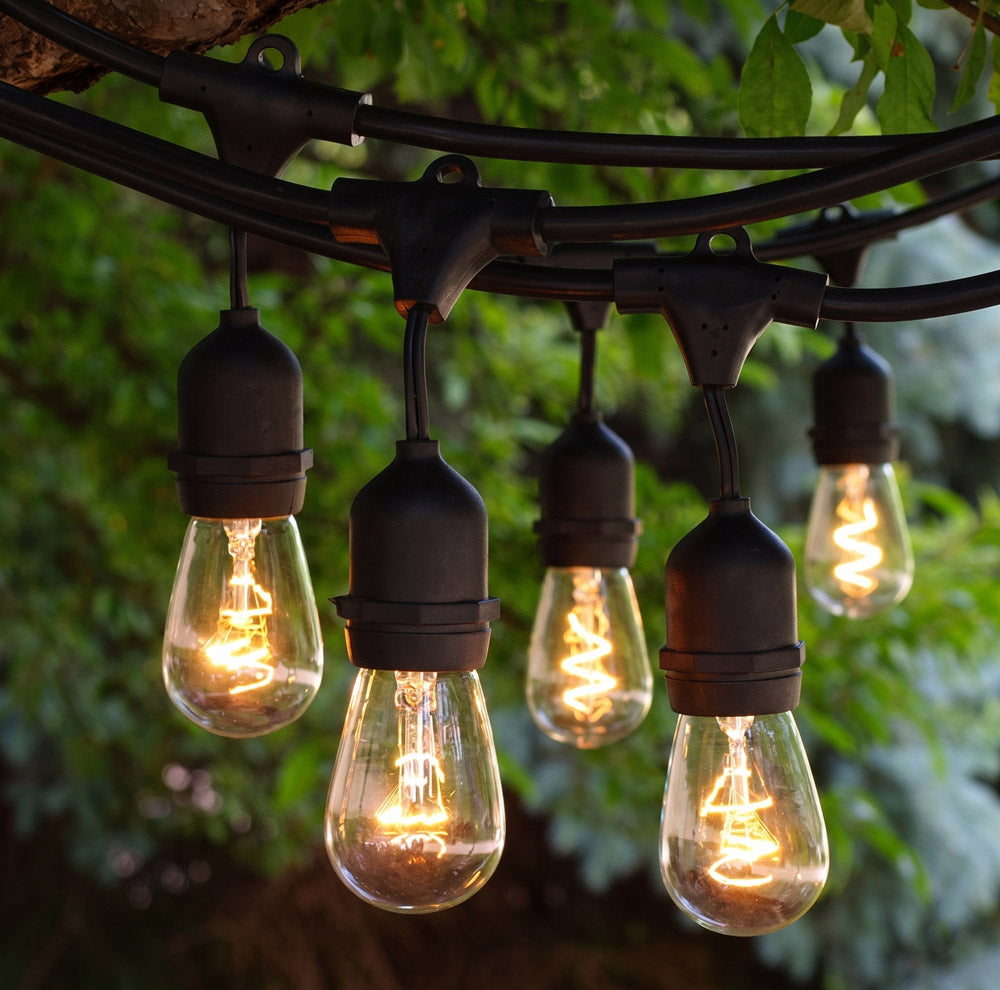Catenaria luminosa americana luci led | 10m E27 | da esterno | LAMPADINE NON INCLUSE