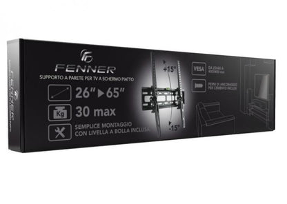 Fenner Supporto Staffa Tv Fn-C40 26"-65" Fixed Ultra Flat 30Kg Universale Parete