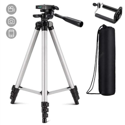 STATIV DREIBAK SMARTPHONE-STATIV KAMERA CAMCORDER ALUMINIUM + TASCHE