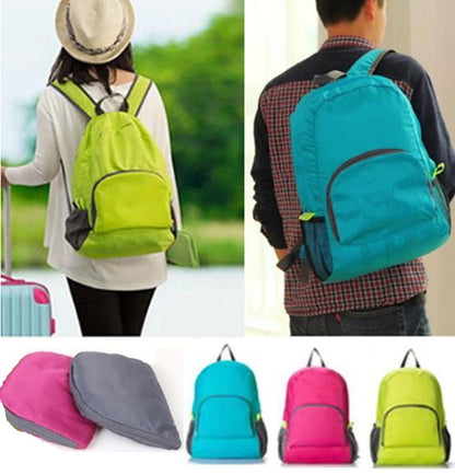 Bunter Rucksack für Herren, Damen, Schule, Sport, Trekking, faltbare Tasche