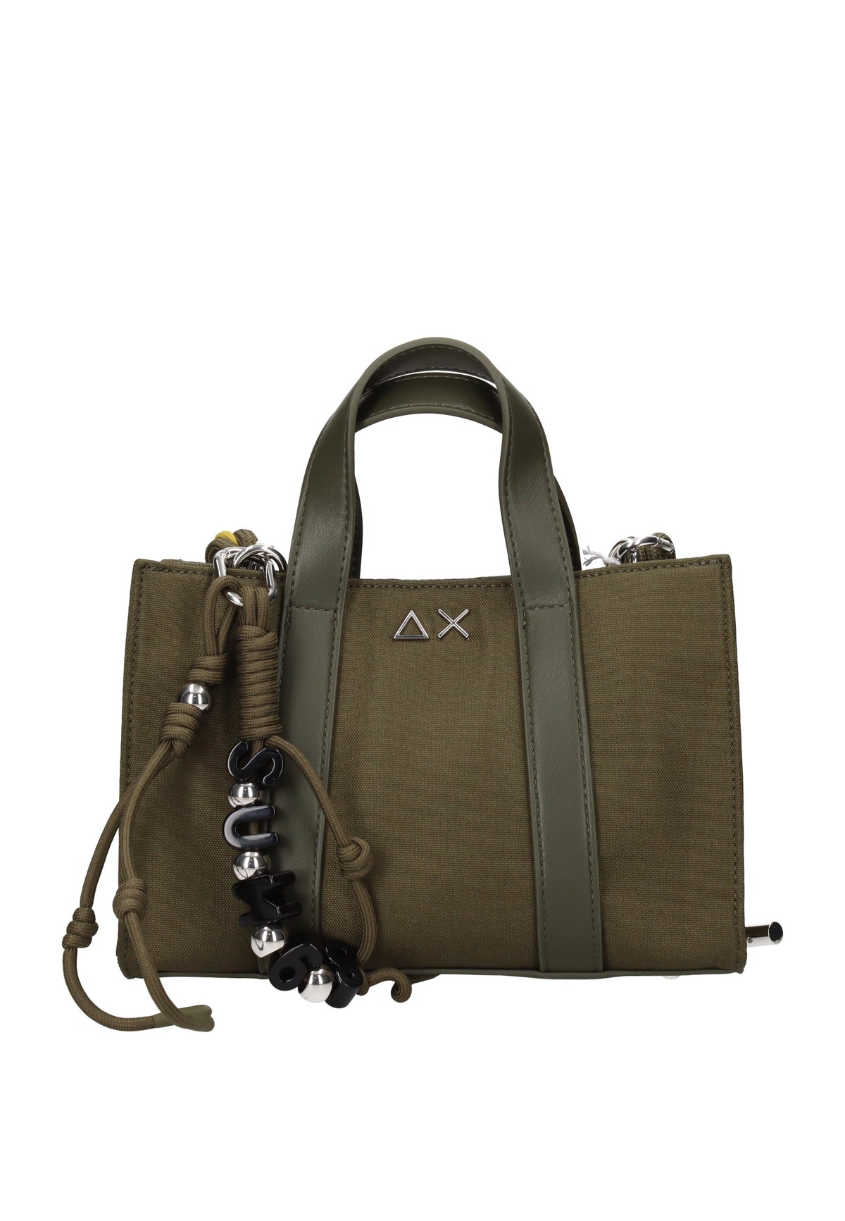 Mini Bag SUN68 Everyday in Tessuto – Borsa a Mano Quotidiana con Charm