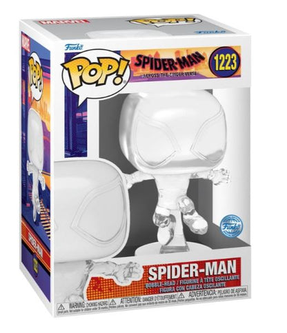 Funko Pop! Marvel Across The Spider-Verse - (1223) Spider-Man Transparent Exm