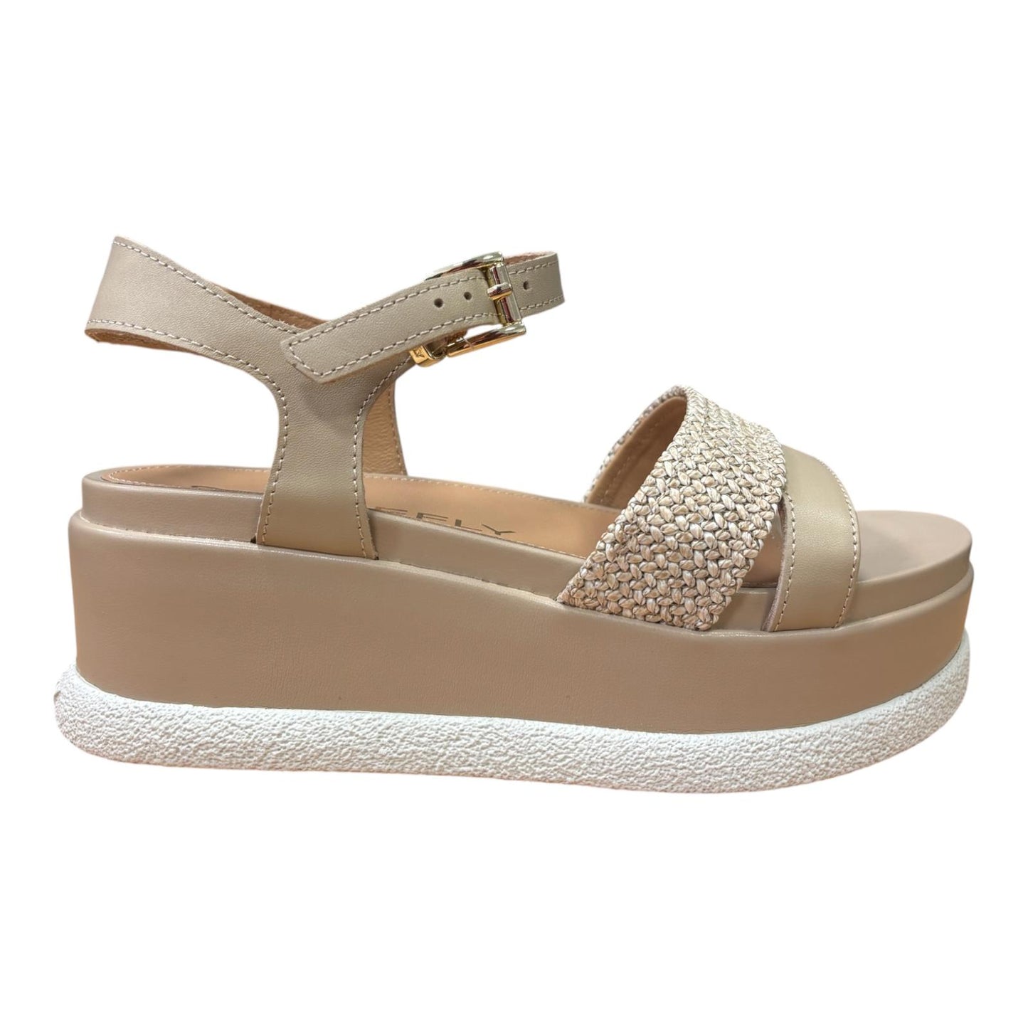 Stonefly sandalo da donna con zeppa Arianna 4 223737 ELN sesame brown