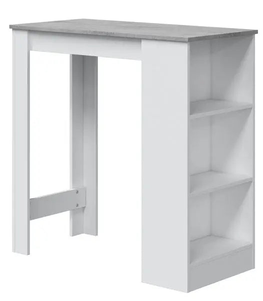 Tavolo Alto Cucina Bar Bianco/Cemento
