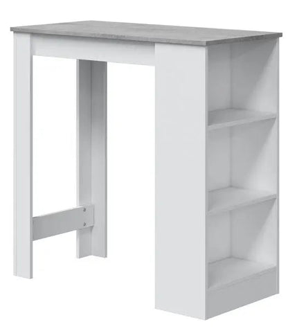 Tavolo Alto Cucina Bar Bianco/Cemento