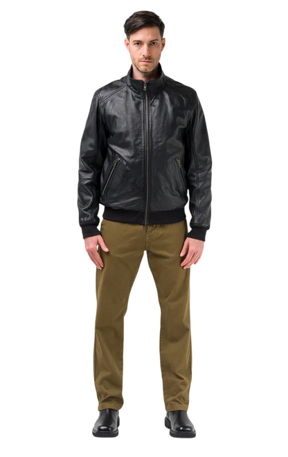 Giacca Pelle Uomo Censured JMPHAM SHO3 14 Marrone | Bomber Vera Pelle