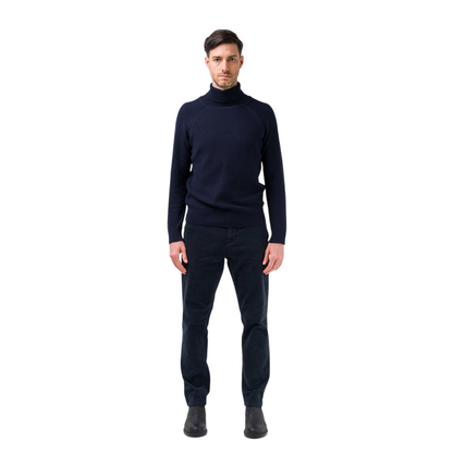 Censured Maglione Dolcevita Uomo Maniche Raglan MMC604TCWH5 291 Blu - Maglione Uomo Caldo e Traspirante