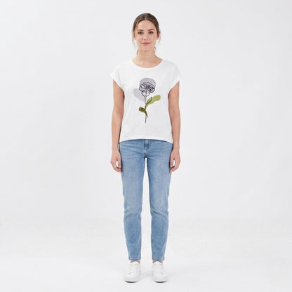 Censured T-shirt Donna Cotone Off White - TWC821 JLU6 01