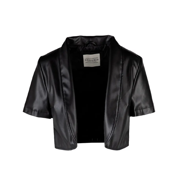 Censured giacca corta in ecopelle Short Slevve JWGLACTFNSV 90 nero
