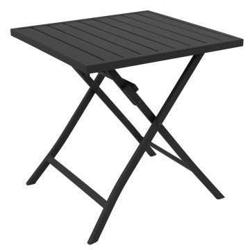 Klapptisch Alabama 70 x 70 mit weißem Aluminiumgestell