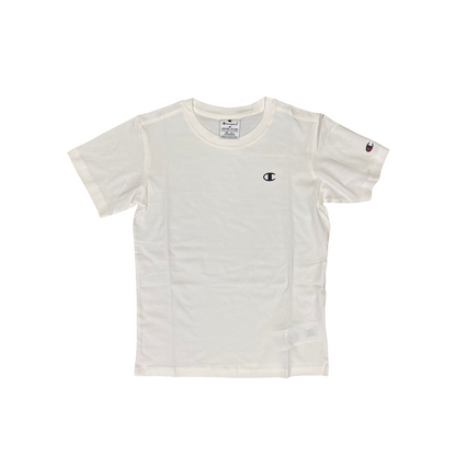Champion 2 magliette girocollo manica corta junior 306581 WW001 bianco-nero