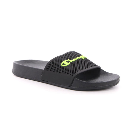 Champion Ciabatta Slide Daytona Boy PS S31858 KK006 NBK black-lime