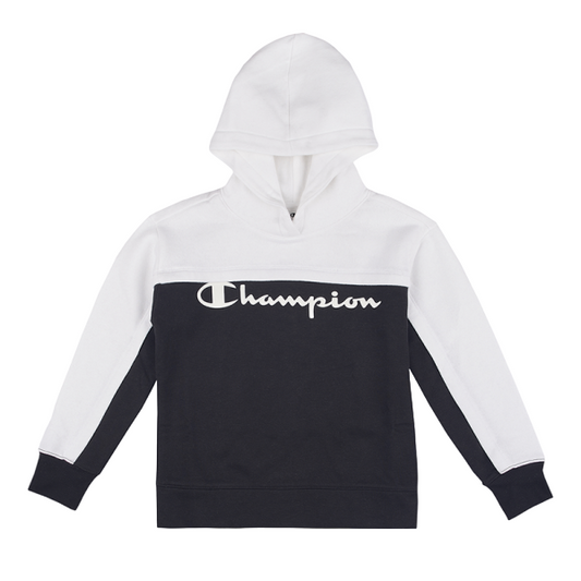 Champion Felpa con cappuccio da bambino 403947 bianco nero