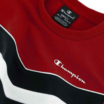 Champion Tuta sportiva con felpa girocollo da ragazzo Lagacy 306593 RS053 rosso-nero