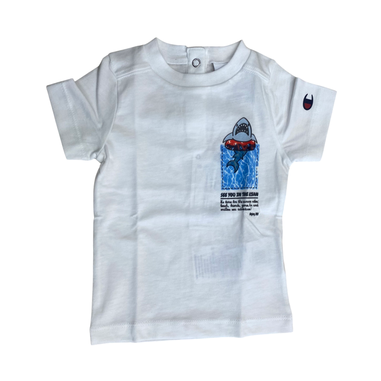 Champion Completino Infant 307065 WW001 - Set Estivo Bianco-Blu