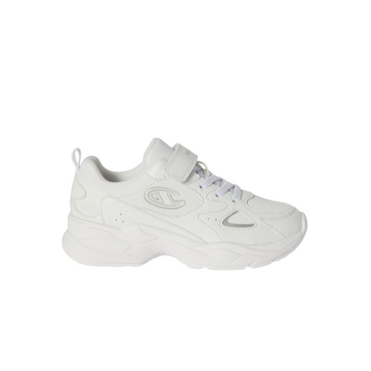 Champion Countess PU Low S33263-WW015 Bianco | Sneakers bambina comfort velcro scuola