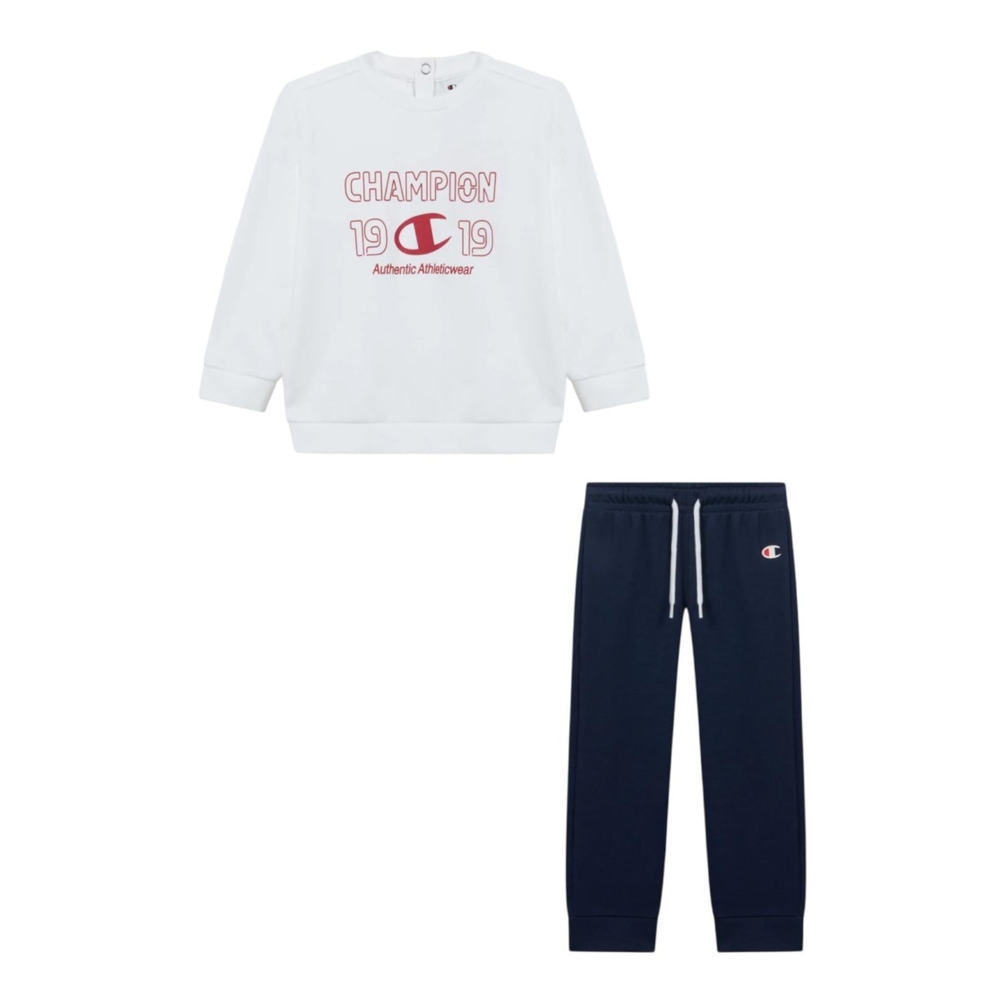 Champion Tuta Neonato Crewneck 307561 WW001 Bianco