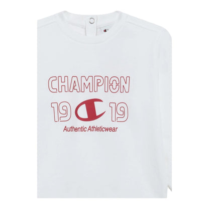 Champion Tuta Neonato Crewneck 307561 WW001 Bianco