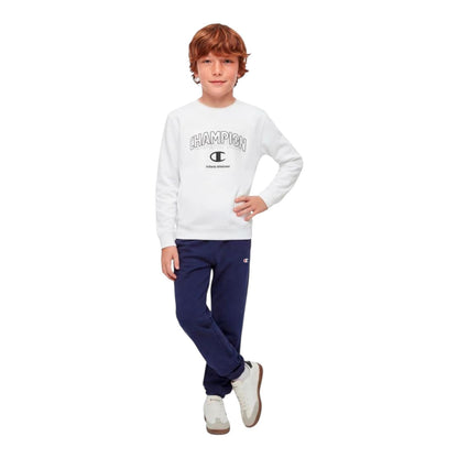 Champion Tuta Donna Crewneck 307537 WW001 Bianco