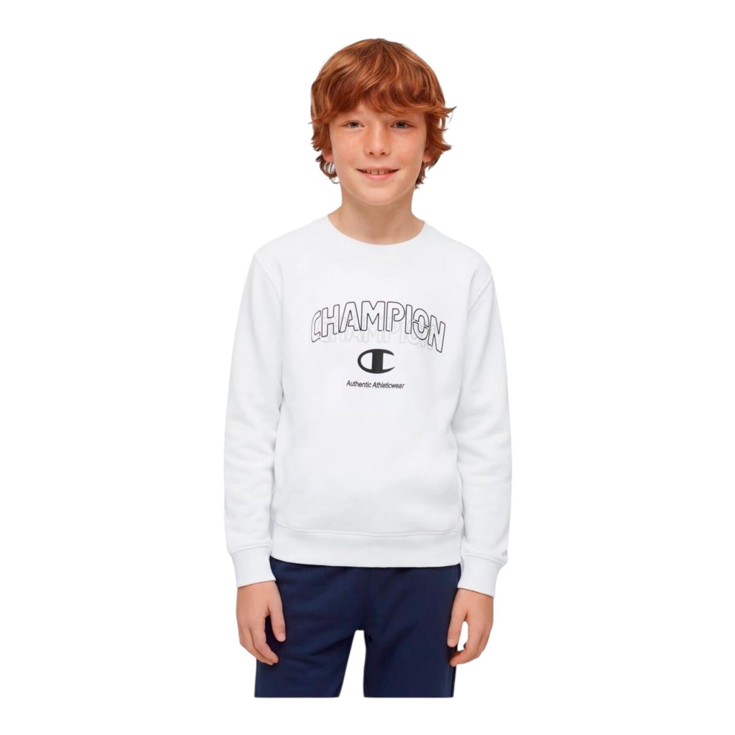 Champion Tuta Donna Crewneck 307537 WW001 Bianco