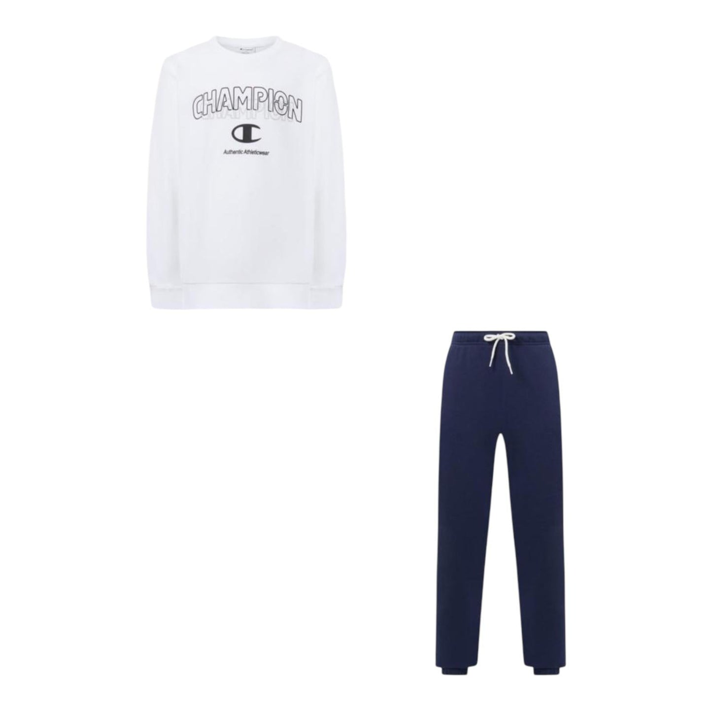 Champion Tuta Donna Crewneck 307537 WW001 Bianco